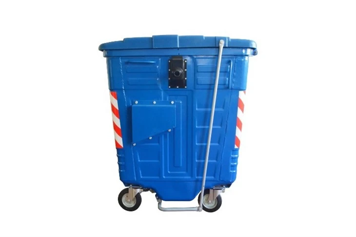 Metal Garbage Pail With Lid