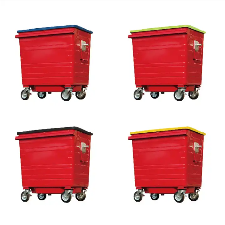 Retro Metal Garbage Cans