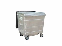 سلة المهملات المجلفنة المربعة